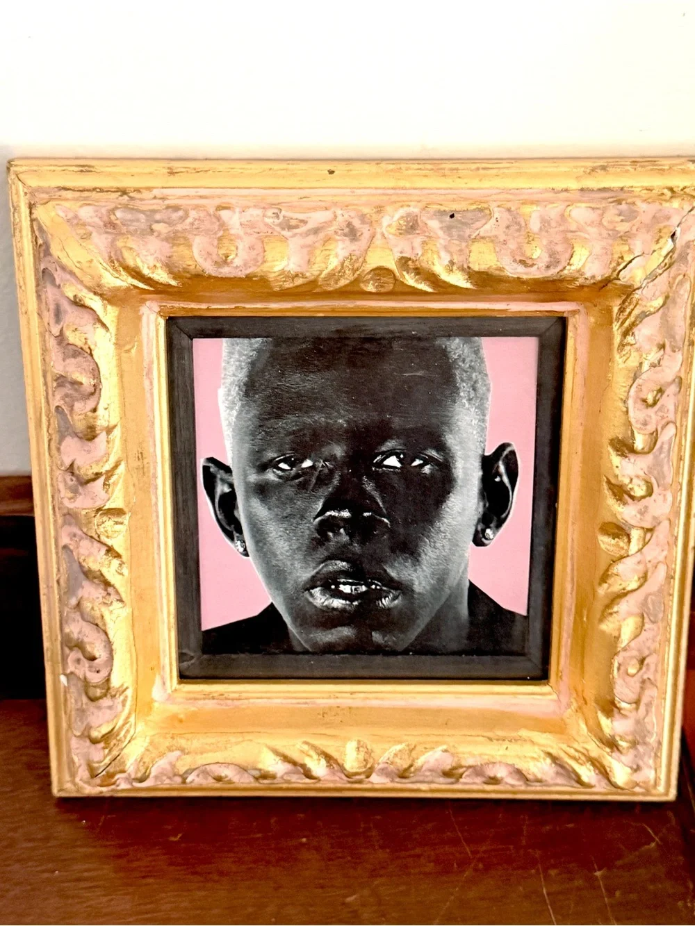 Tyler The Creator Igor Framed Art Print Vintage Style Gold Pink Baroque Frame